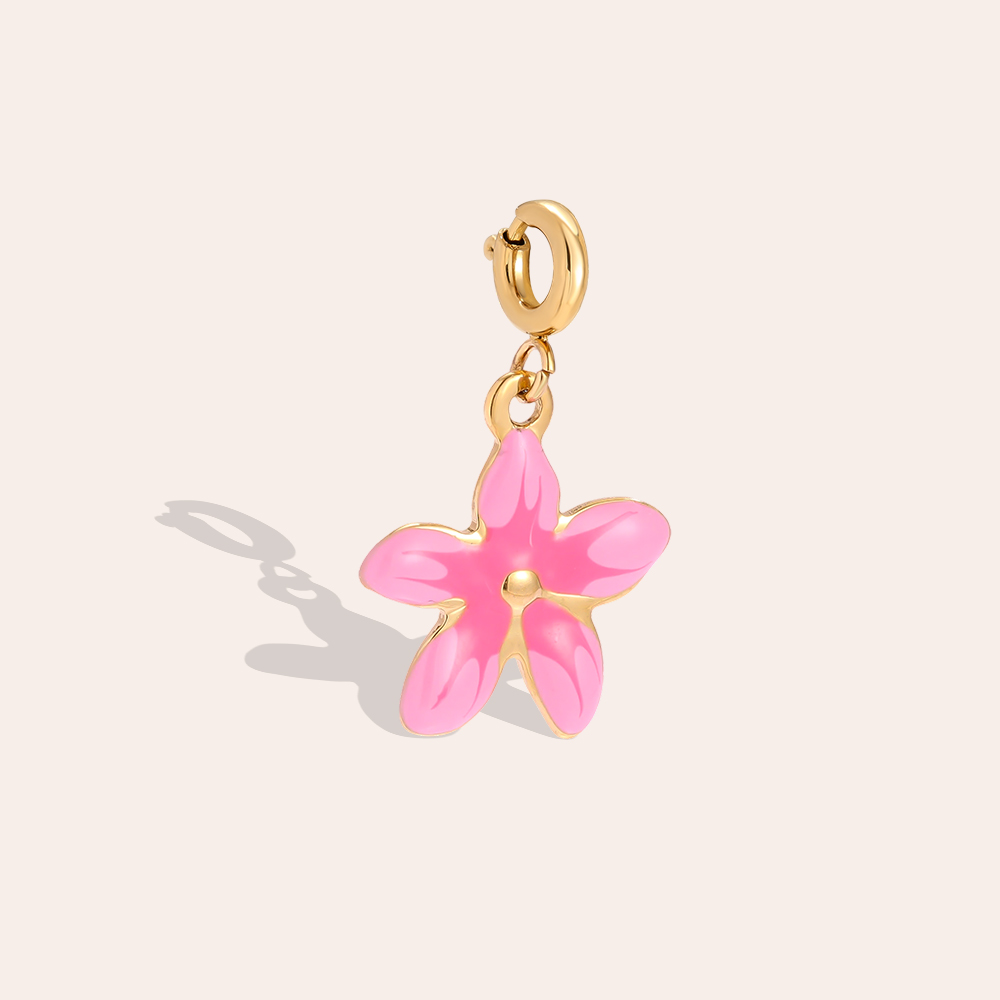 Pendente Flor Rosa com Fecho - Image 2
