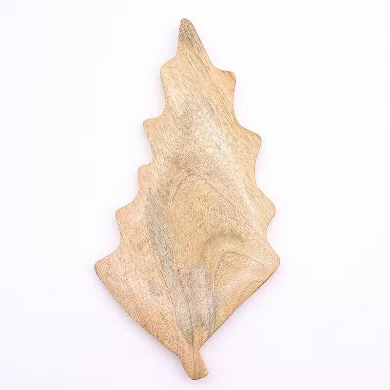 Bandeja de Madeira com Esmalte Folha — 33 × 17 cm - Image 5
