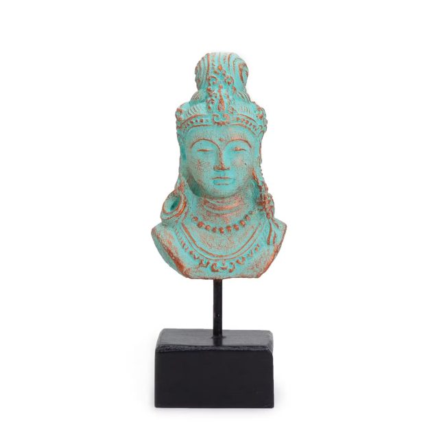 Princesa da Sorte Java com Suporte — Azul Cobre