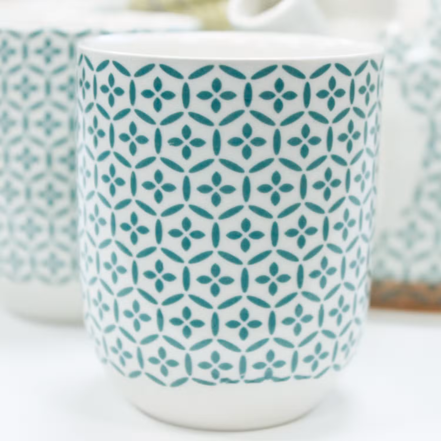 Conjunto de Chá Mosaico Verde — Bule + 6 Chávenas - Image 3