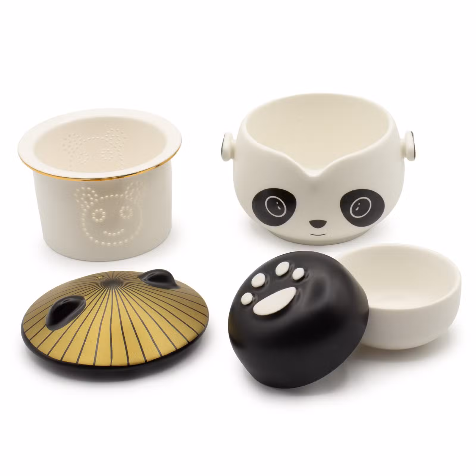 Conjunto de Chá Panda — Bule + 2 Chávenas - Image 5