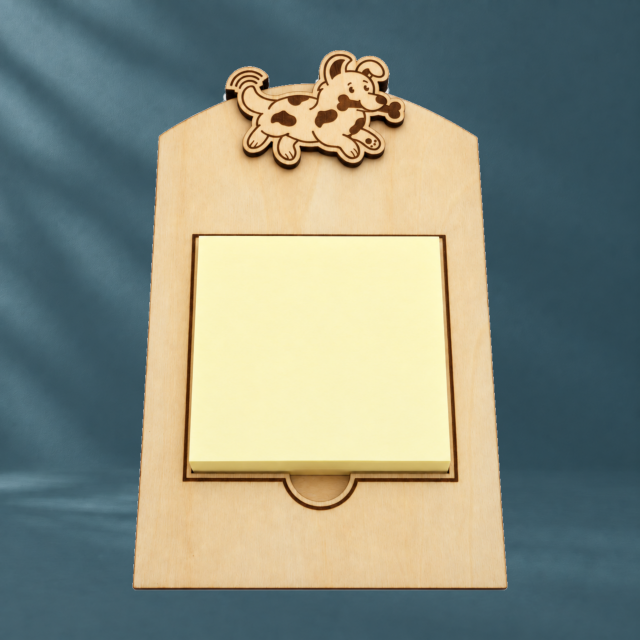 Suporte para Bloco de Notas — Cão